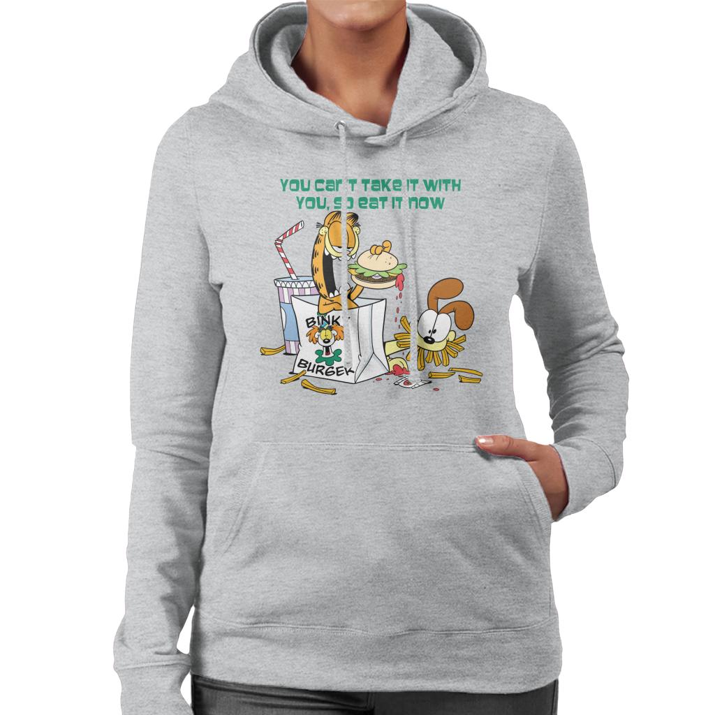 Garfield Burger Eat It Now Women's Hooded Sweatshirt product image 1