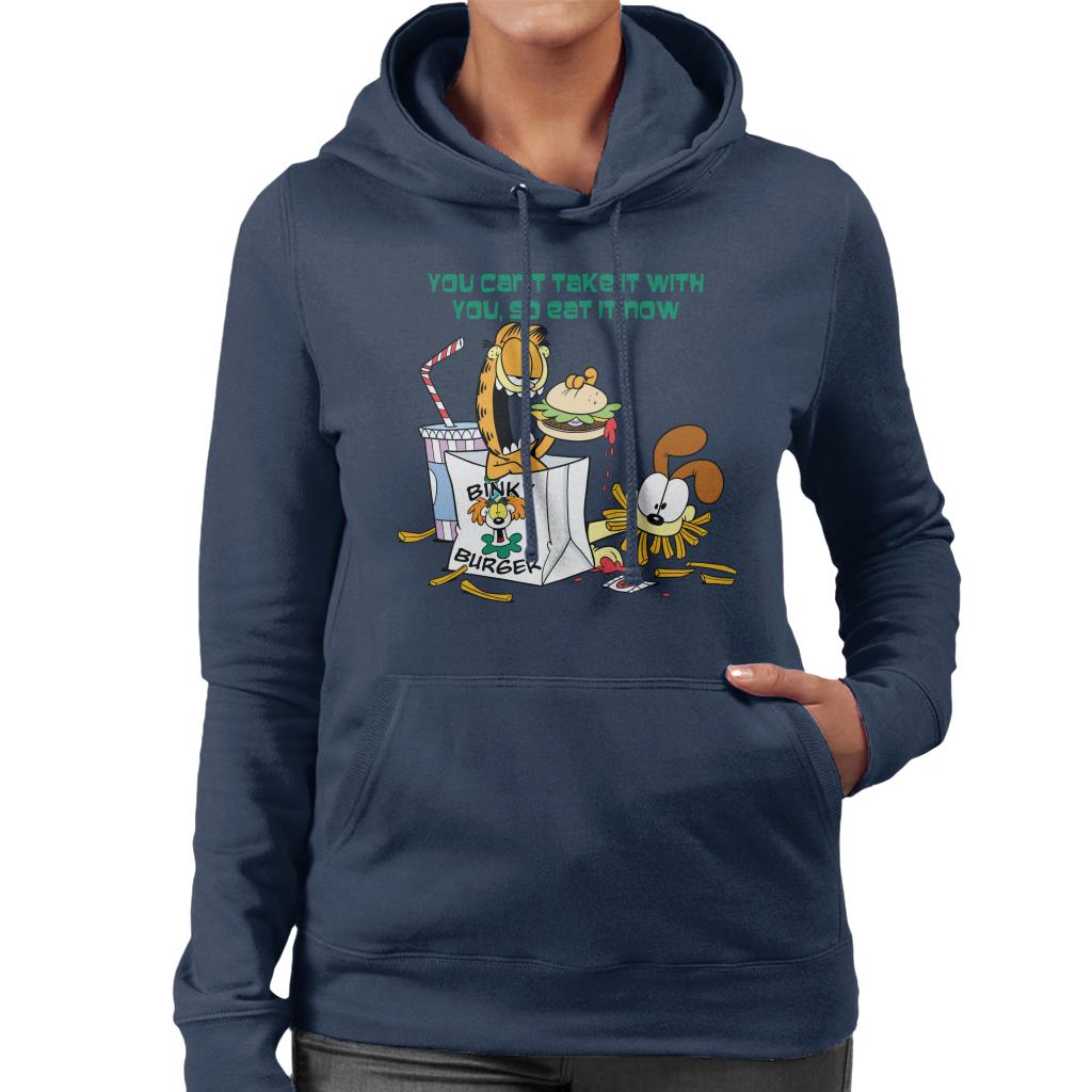 Garfield Burger Eat It Now Women's Hooded Sweatshirt product image 4