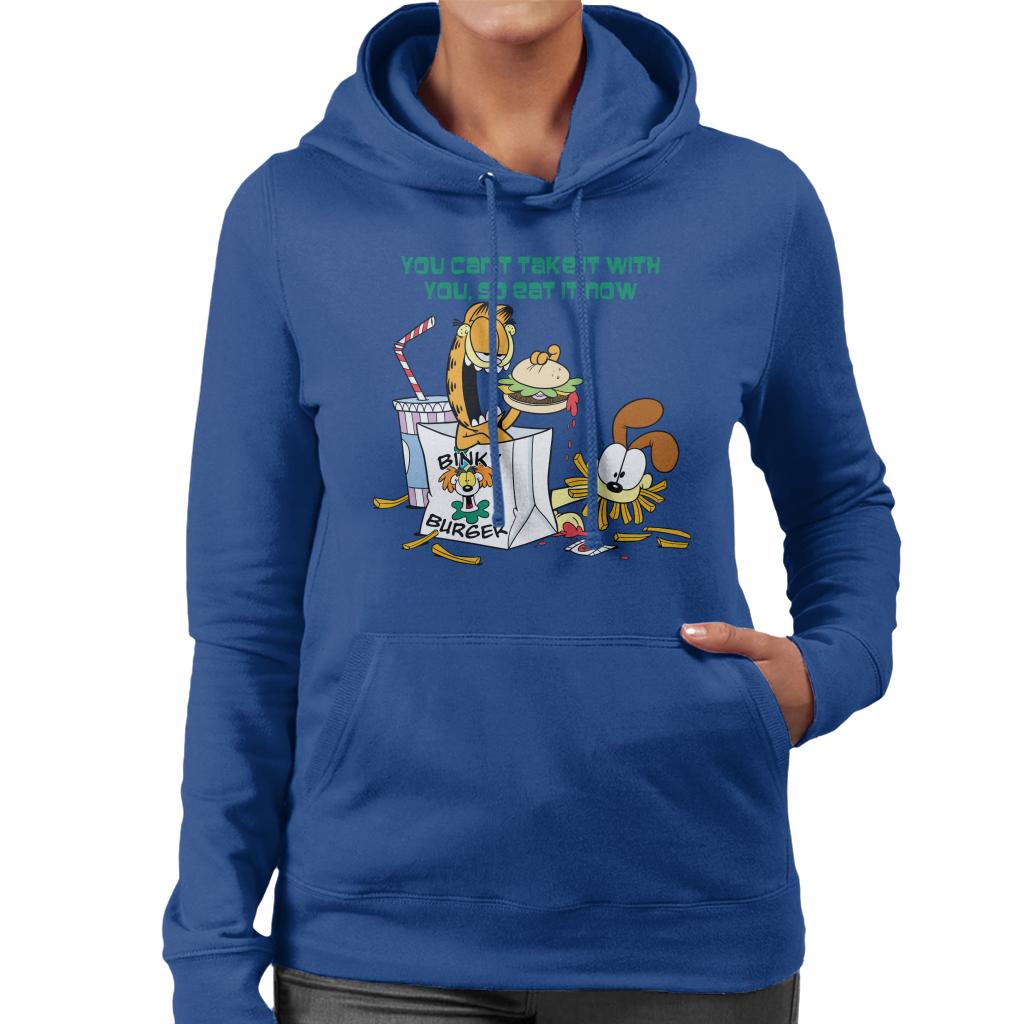 Garfield Burger Eat It Now Women's Hooded Sweatshirt product image 6