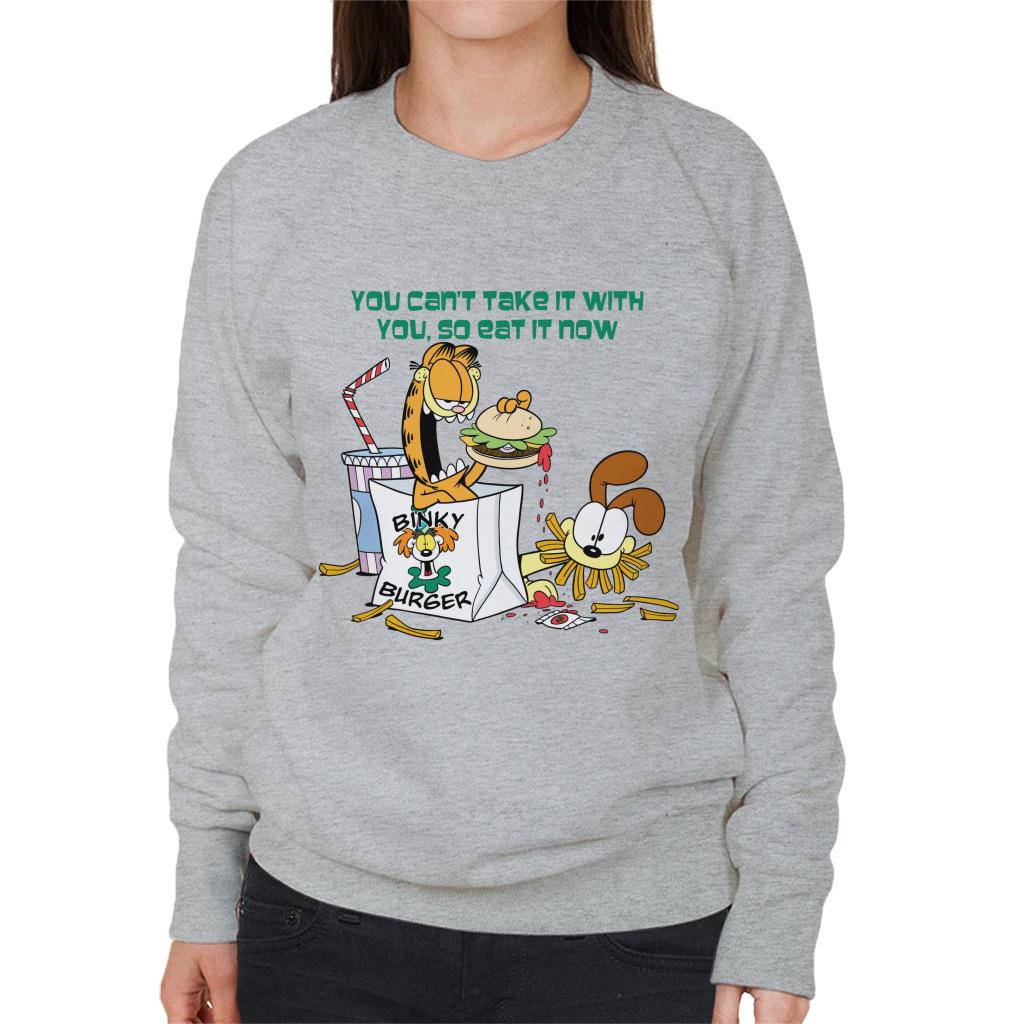 Garfield Burger Eat It Now Women's Sweatshirt product image 1