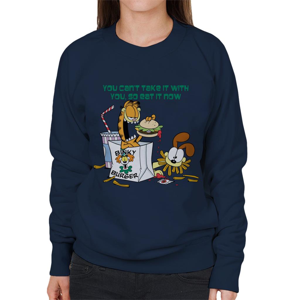 Garfield Burger Eat It Now Women's Sweatshirt product image 4