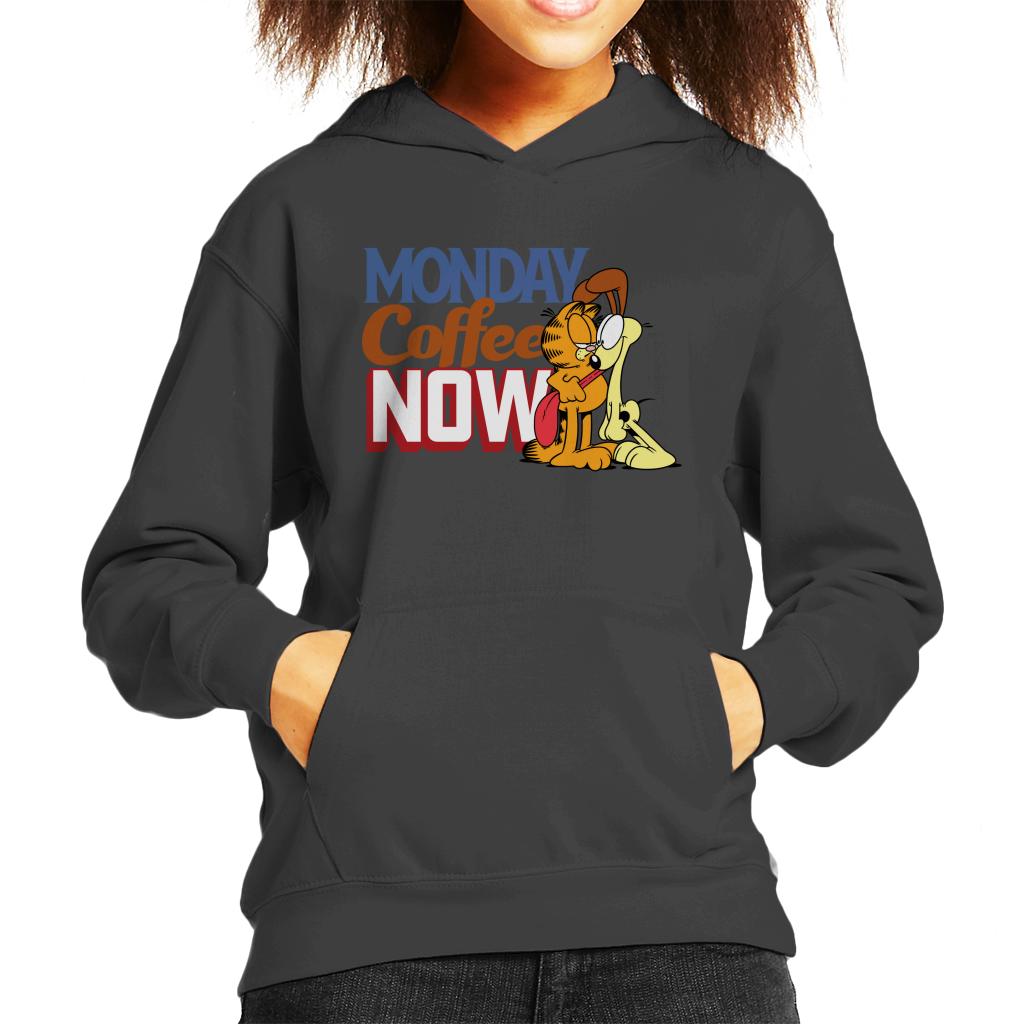 Garfield Monday Coffee Now Kid's Hooded Sweatshirt product image 1