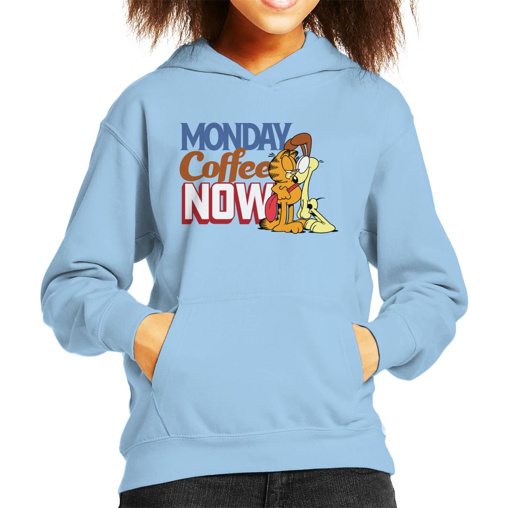 Garfield Monday Coffee Now Kid's Hooded Sweatshirt product image 4