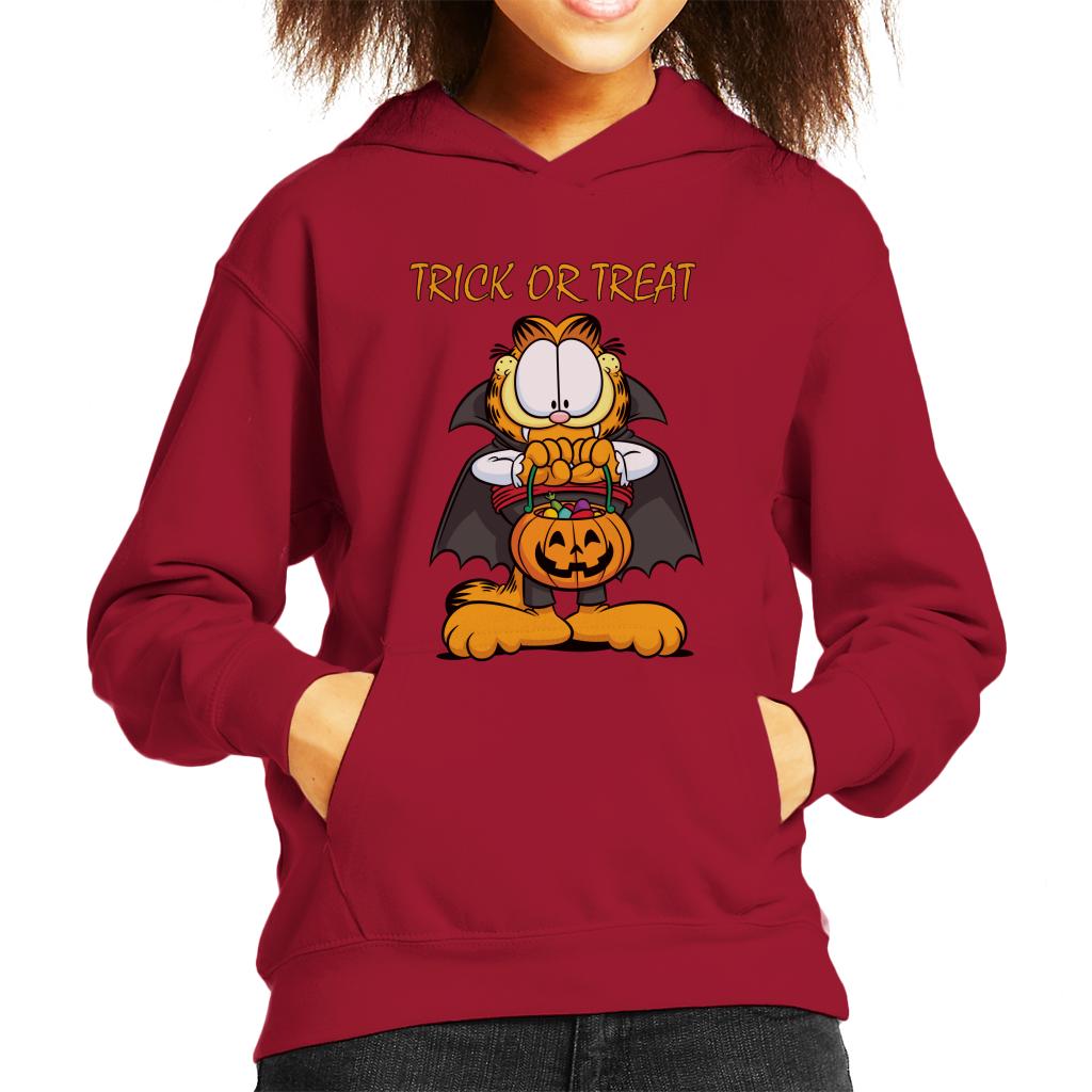 Garfield Halloween Trick Or Treat Kid's Hooded Sweatshirt product image 4