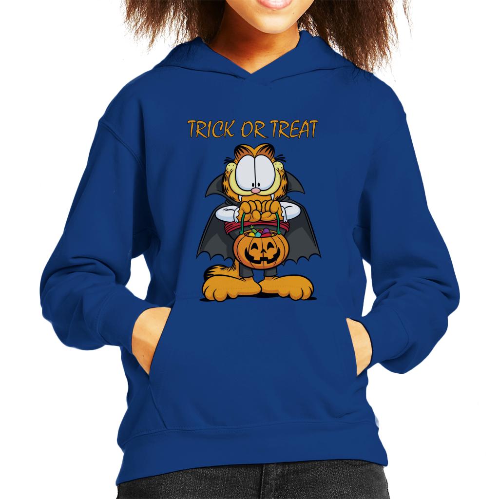 Garfield Halloween Trick Or Treat Kid's Hooded Sweatshirt product image 1
