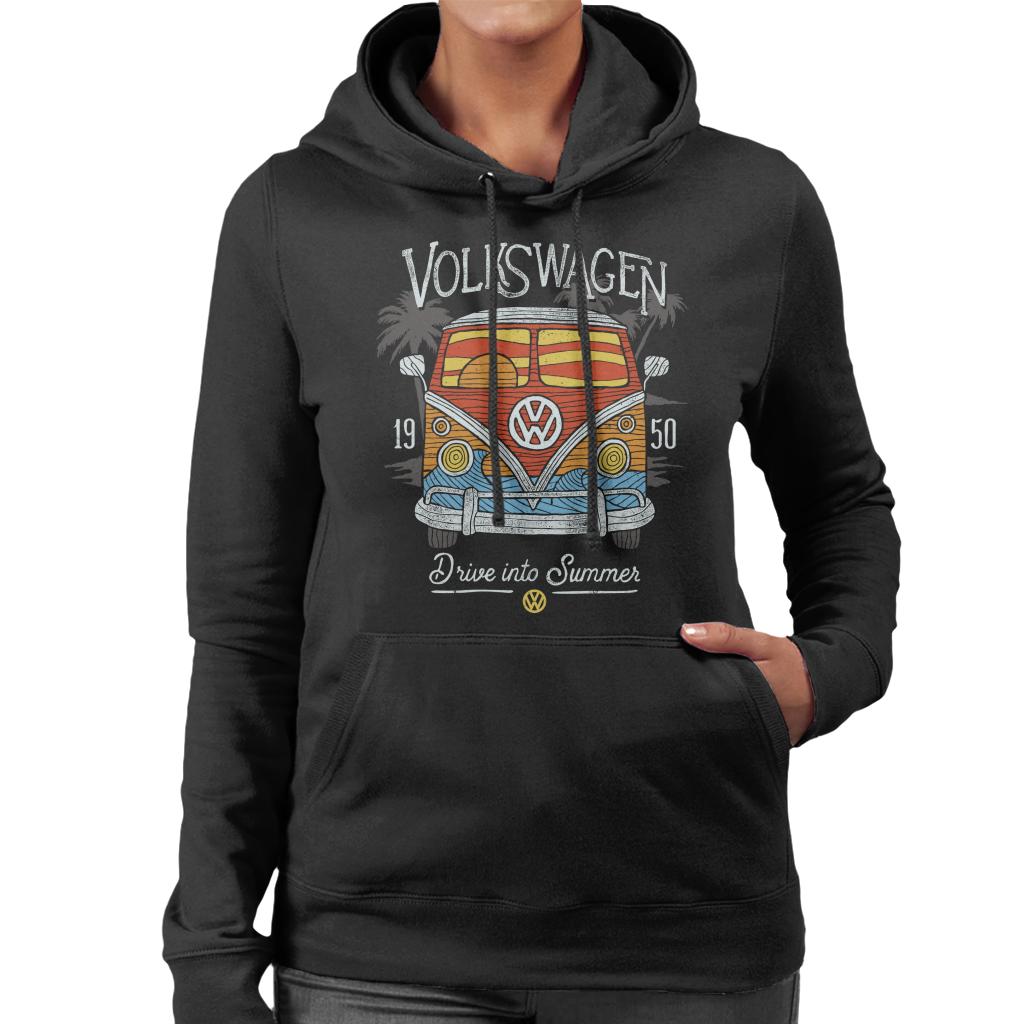 Volkswagen Beach Sunset Art Camper Women's Hooded Sweatshirt product image 1