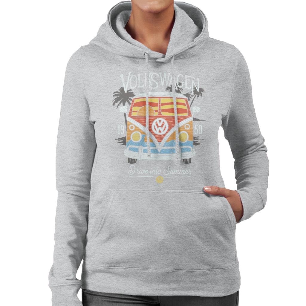 Volkswagen Beach Sunset Art Camper Women's Hooded Sweatshirt product image 4