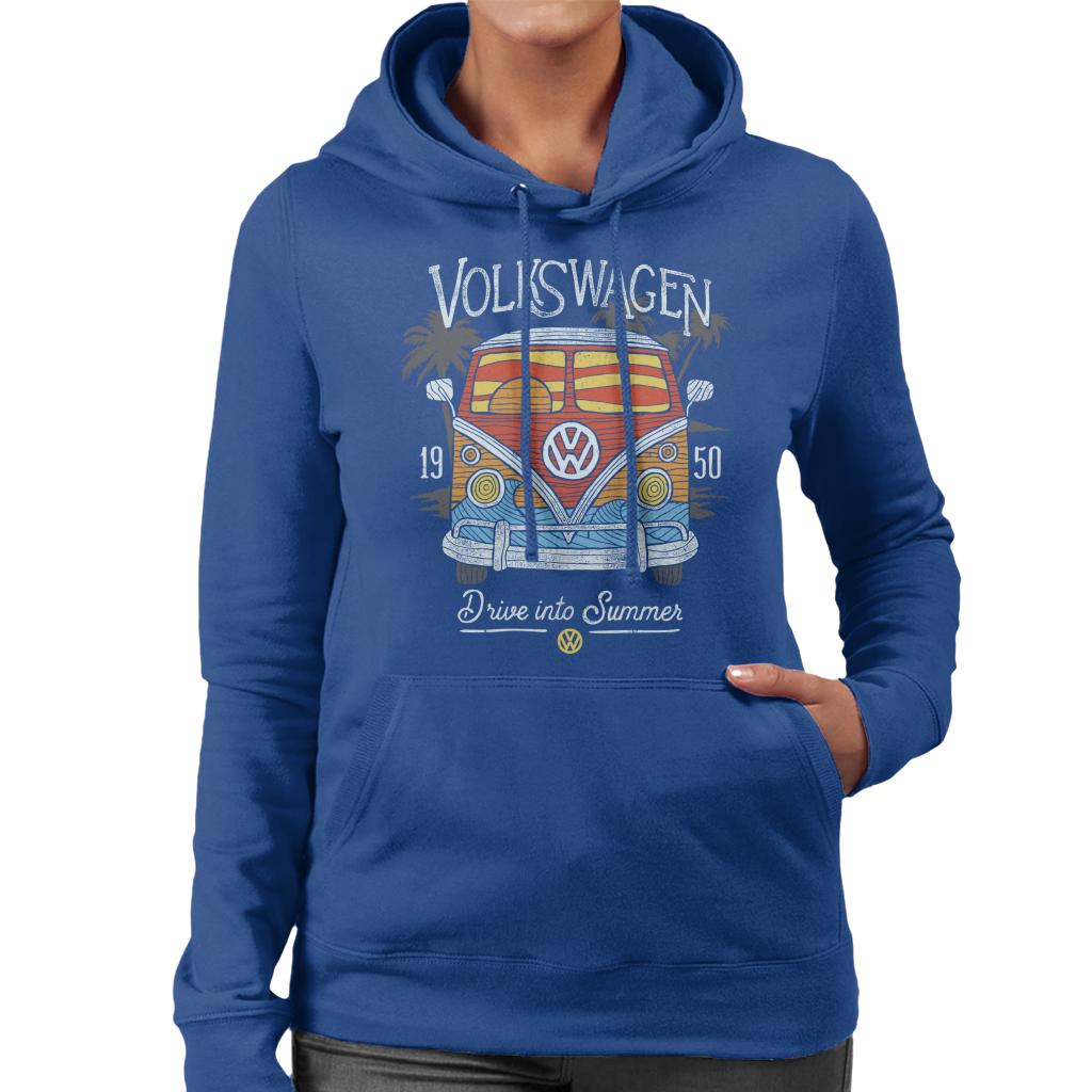 Volkswagen Beach Sunset Art Camper Women's Hooded Sweatshirt product image 6