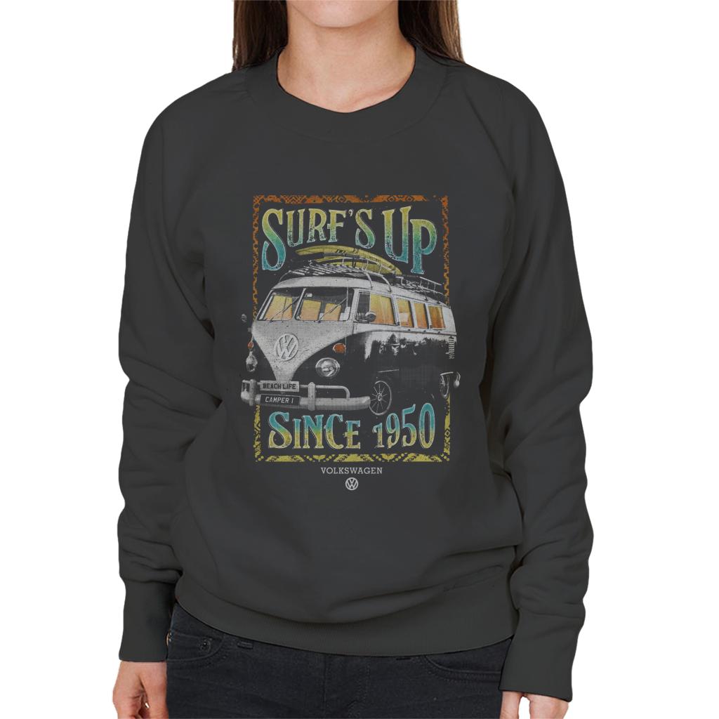 Volkswagen Camper Surfs Up Since 1950 Women's Sweatshirt product image 1