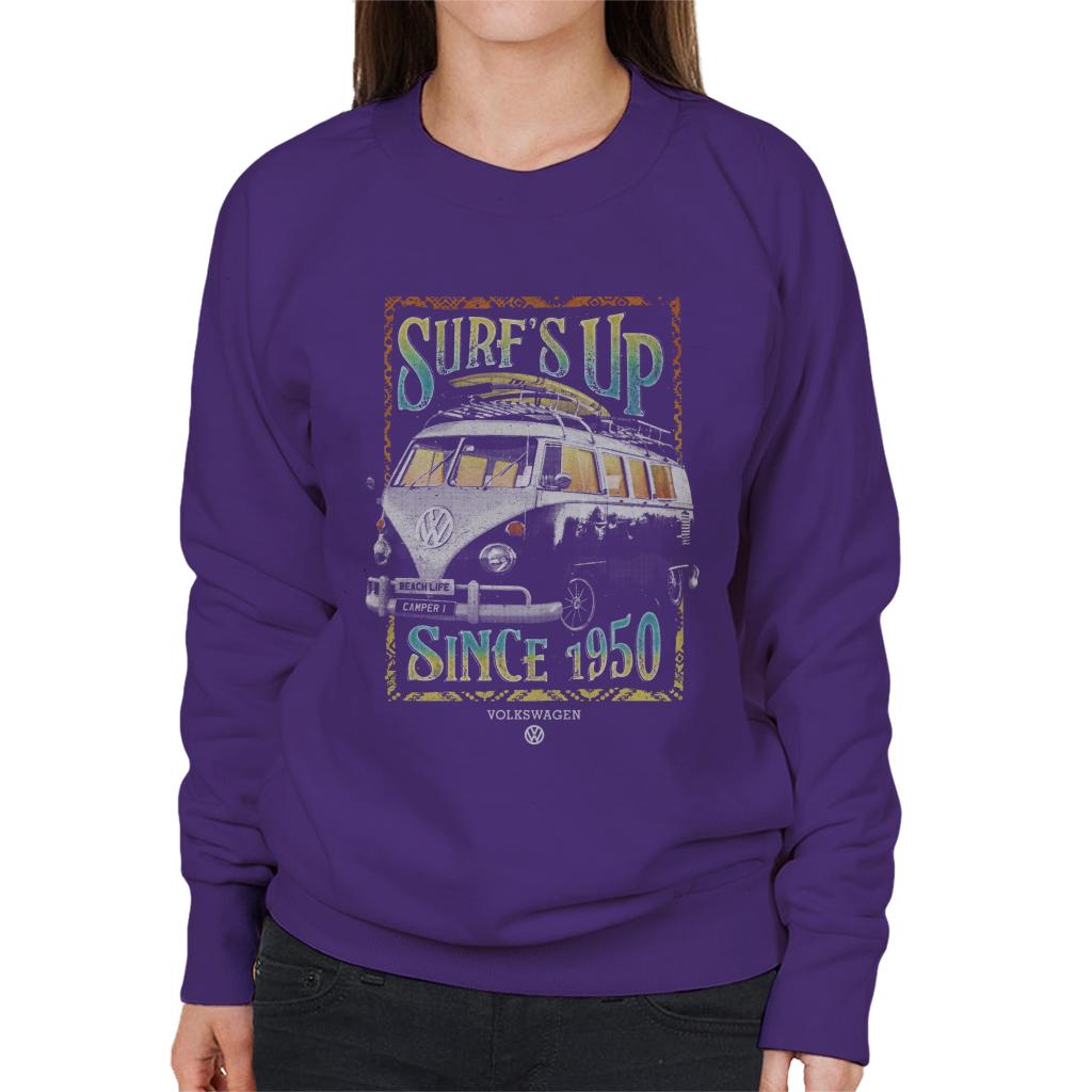 Volkswagen Camper Surfs Up Since 1950 Women's Sweatshirt product image 6