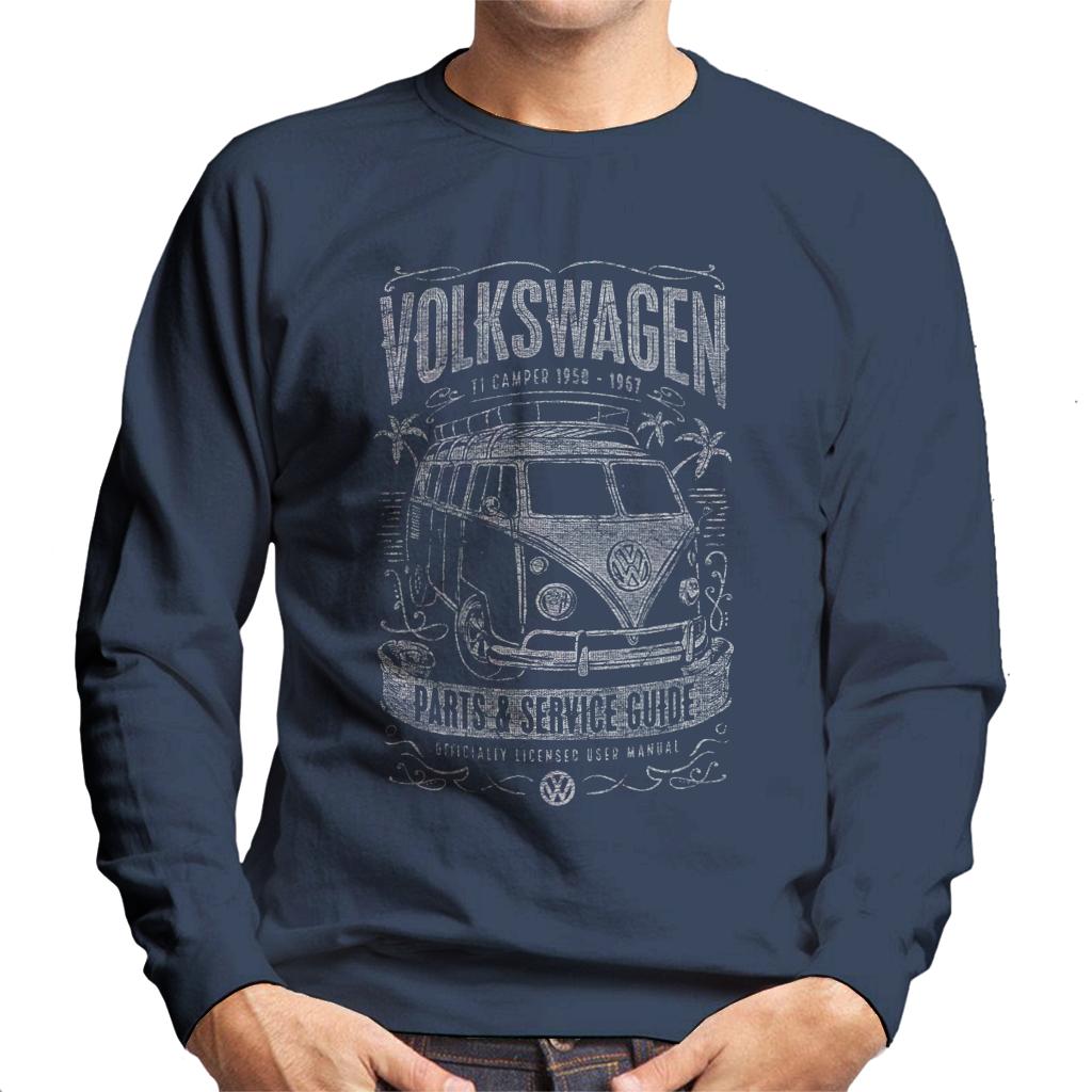Volkswagen Parts And Service Guide Camper Men's Sweatshirt product image 6