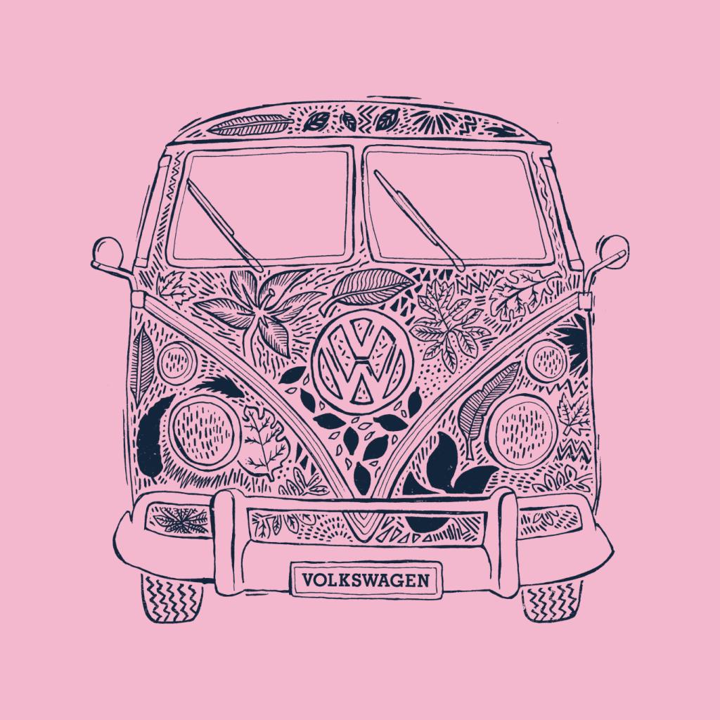 Volkswagen Camper Tropical Flower Print Women's Sweatshirt product image 7