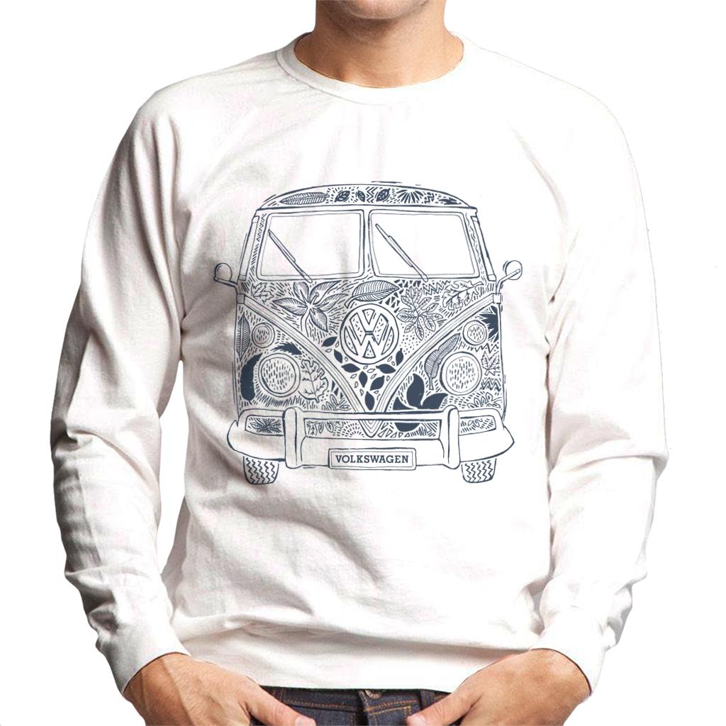 Volkswagen Camper Tropical Flower Print Men's Sweatshirt product image 1