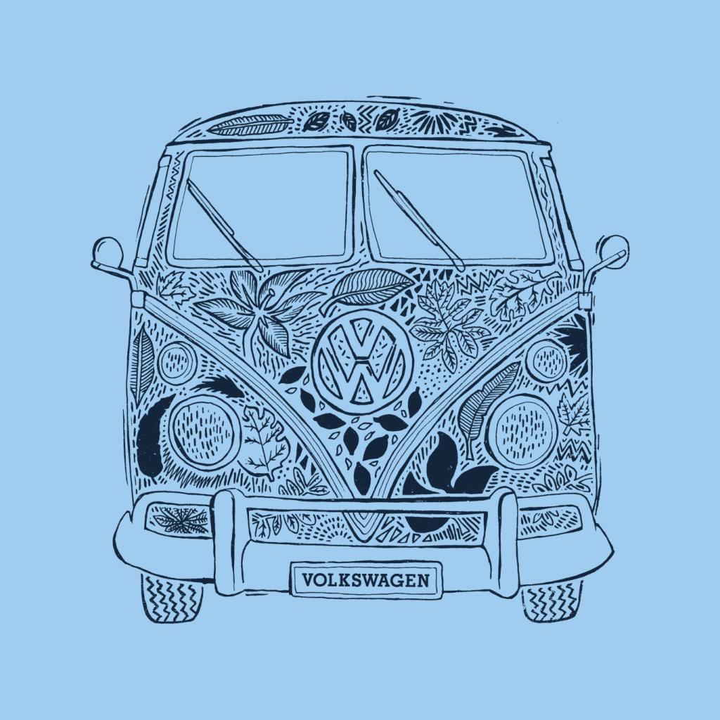 Volkswagen Camper Tropical Flower Print Women's Sweatshirt product image 5