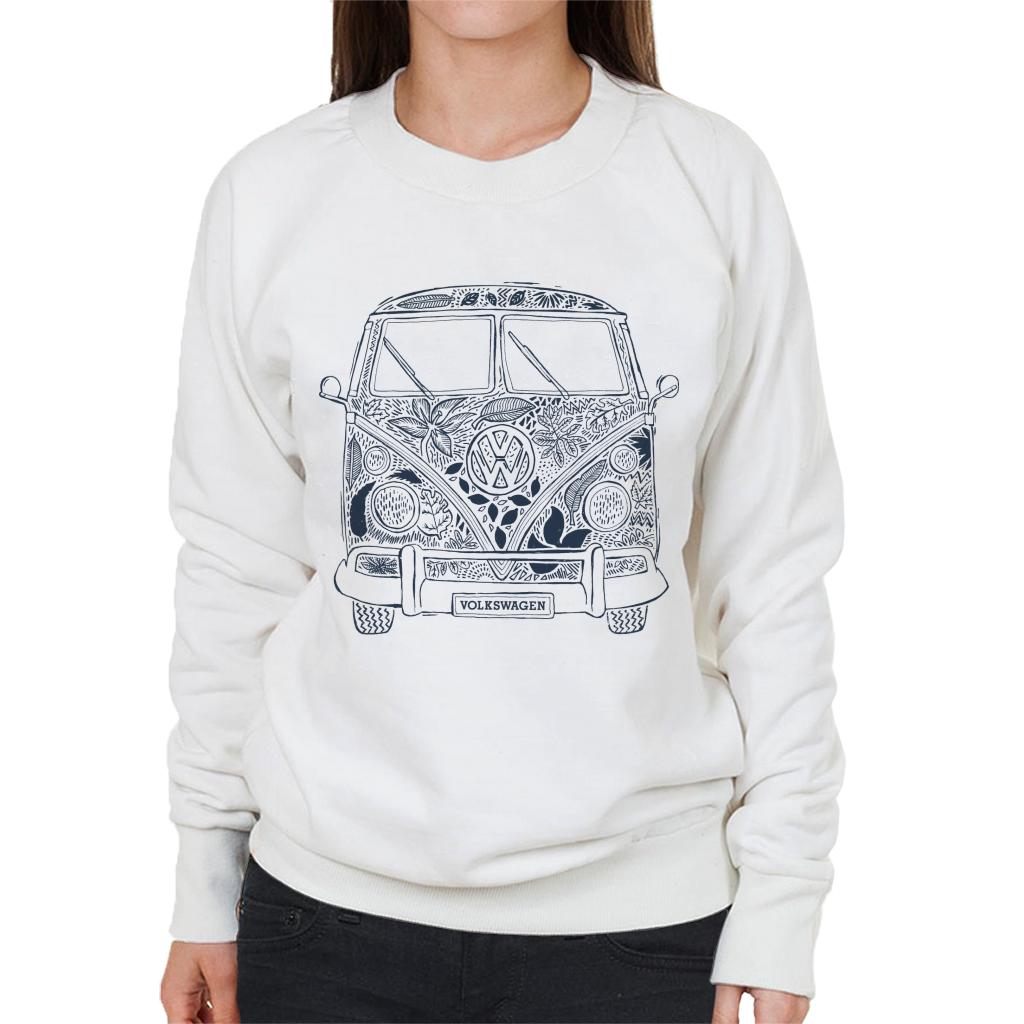 Volkswagen Camper Tropical Flower Print Women's Sweatshirt product image 1