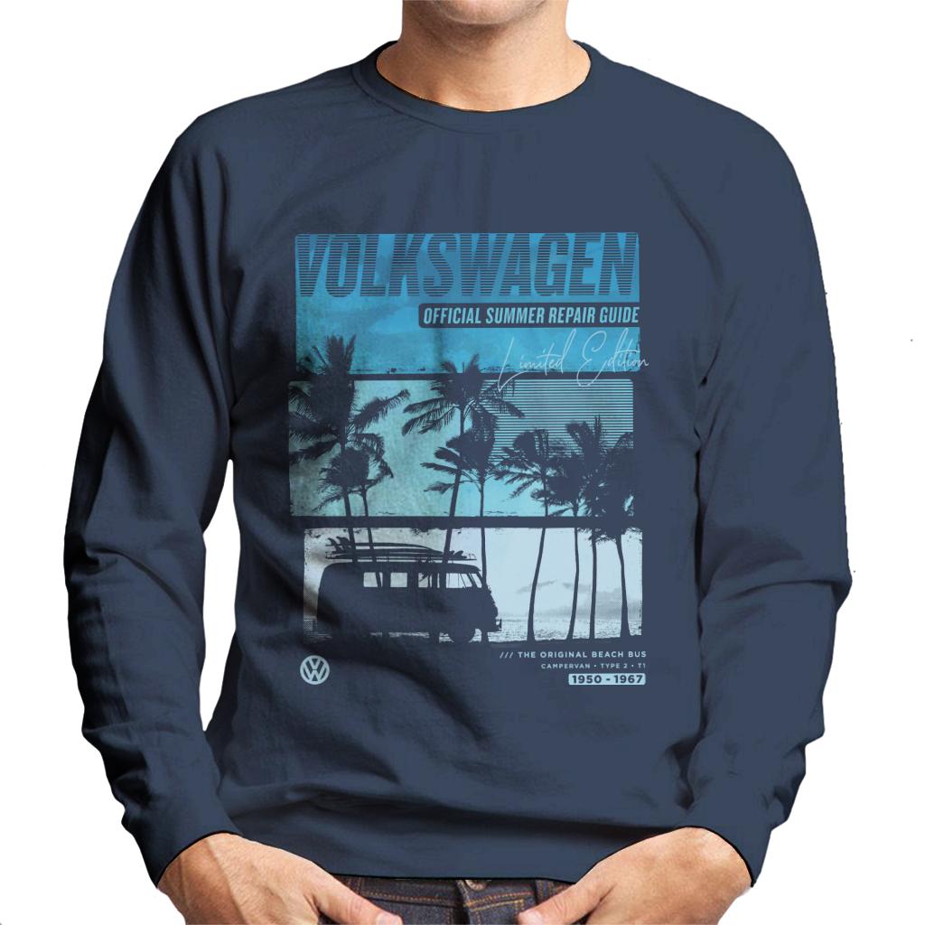 Volkswagen Summer Repair Guide Beach Bus Men's Sweatshirt product image 6