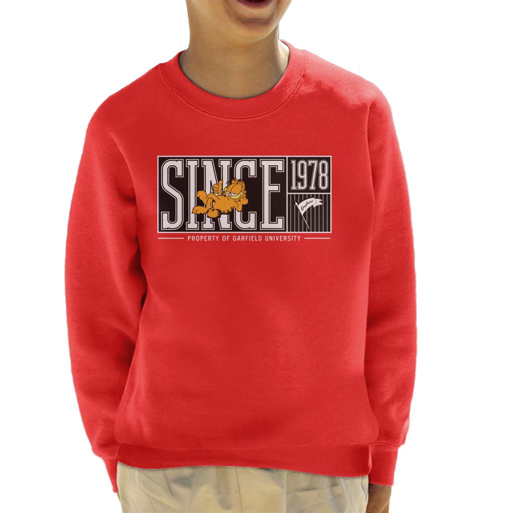 Garfield Property Of University Since 1978 Kid's Sweatshirt product image 6