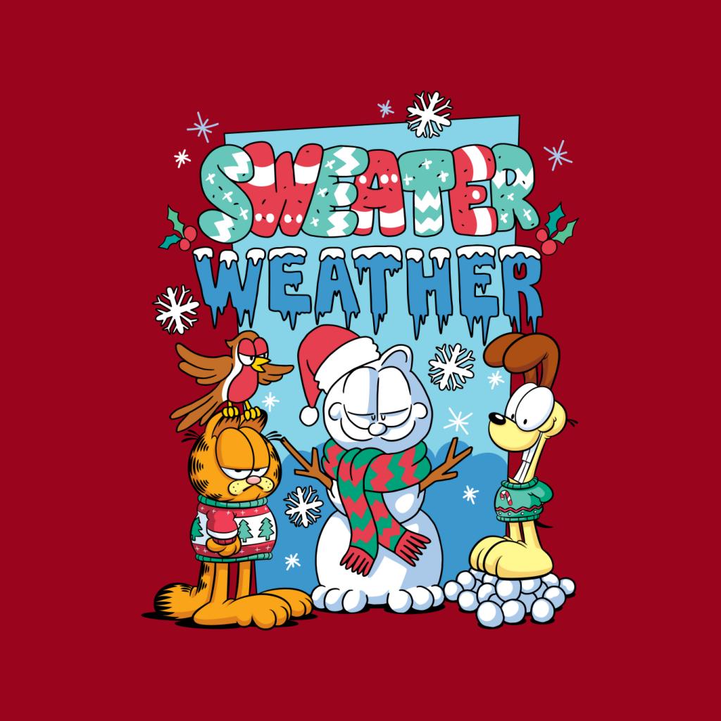 Garfield Christmas Sweater Weather Kid's Hooded Sweatshirt product image 7