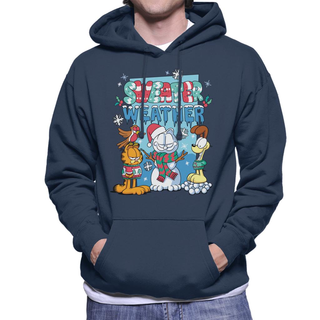 Garfield Christmas Sweater Weather Men's Hooded Sweatshirt product image 4