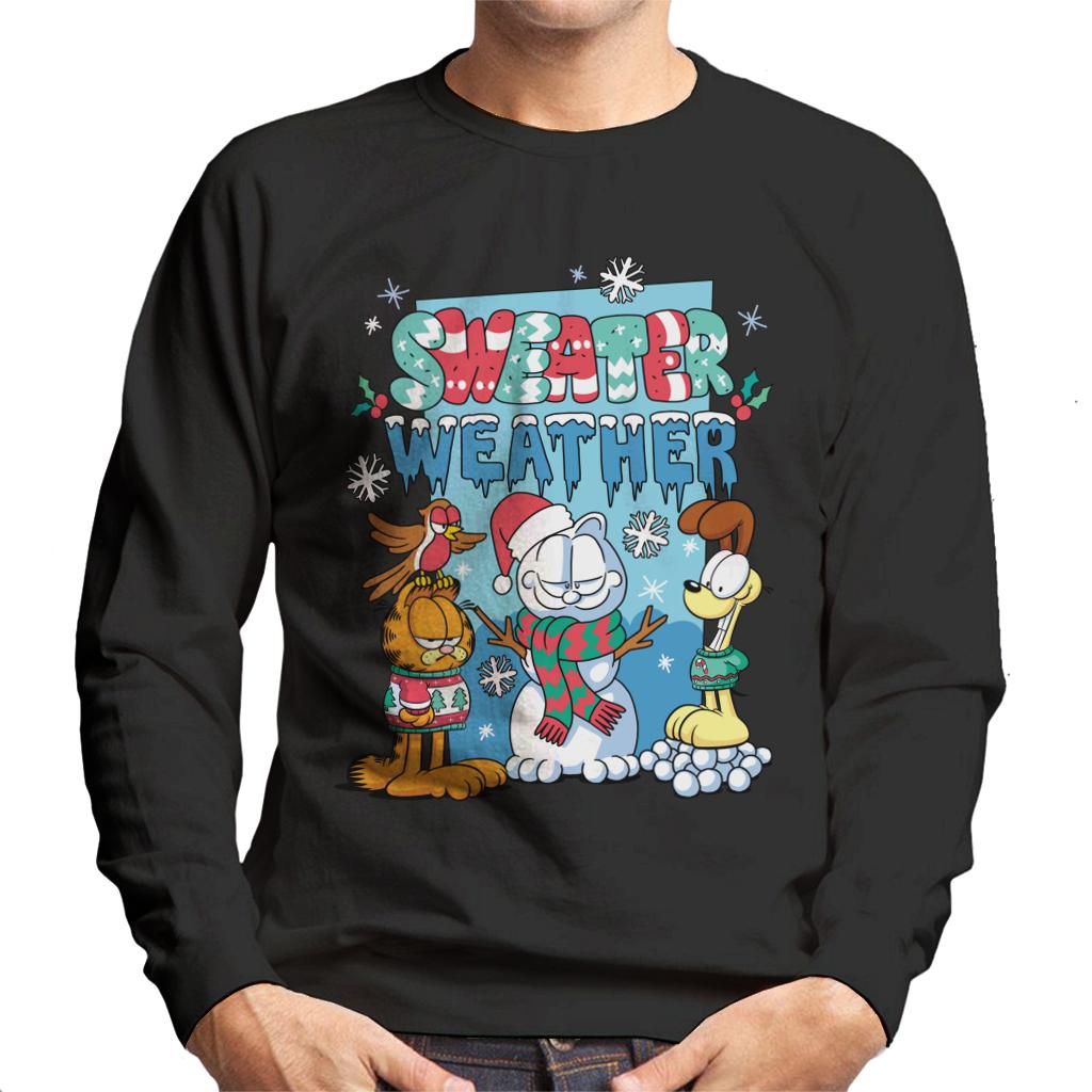 Garfield Christmas Sweater Weather Men's Sweatshirt product image 1