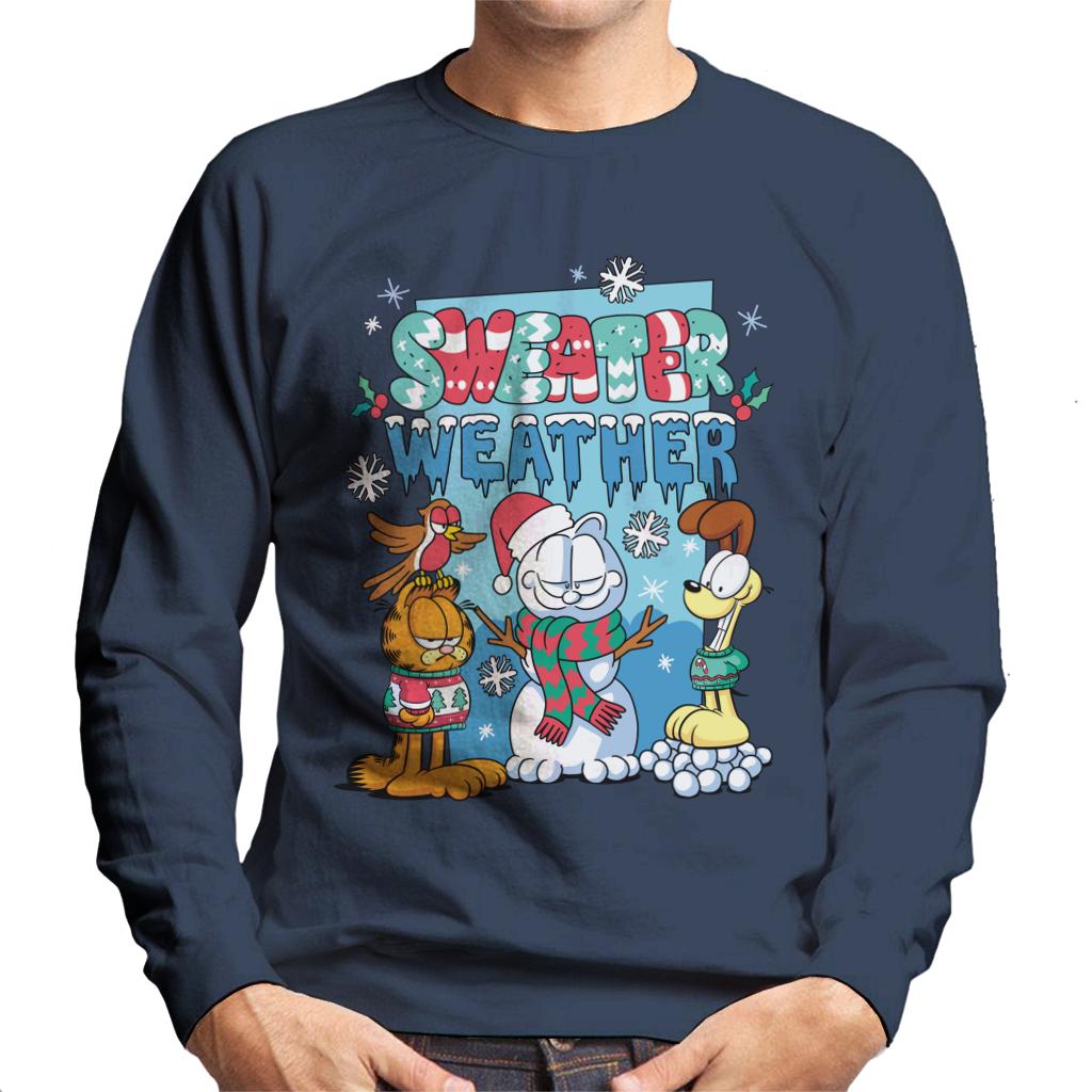 Garfield Christmas Sweater Weather Men's Sweatshirt product image 4