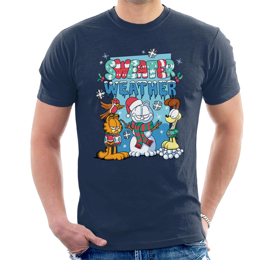 Garfield Christmas Sweater Weather Men's T-Shirt product image 4