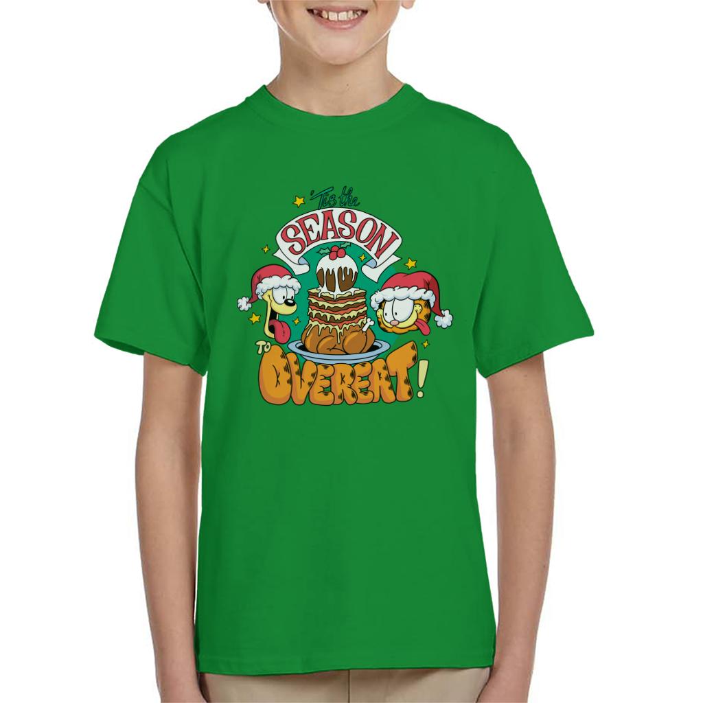 Garfield Christmas Tis The Season To Overeat Kid's T-Shirt product image 6