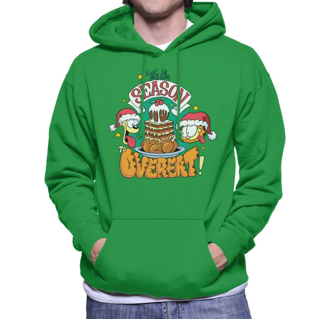 Garfield Christmas Tis The Season To Overeat Men's Hooded product image 6