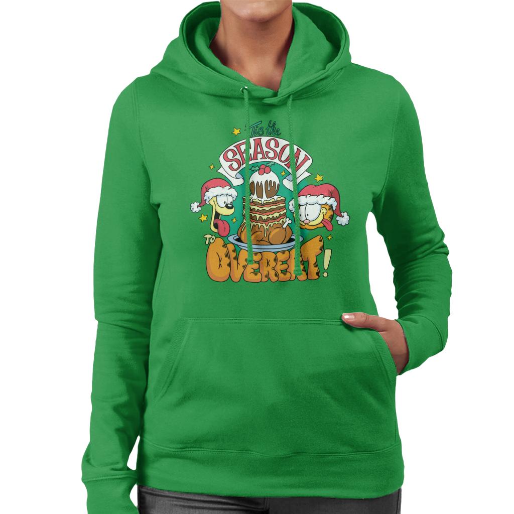 Garfield Christmas Tis The Season To Overeat Women's Hooded product image 6