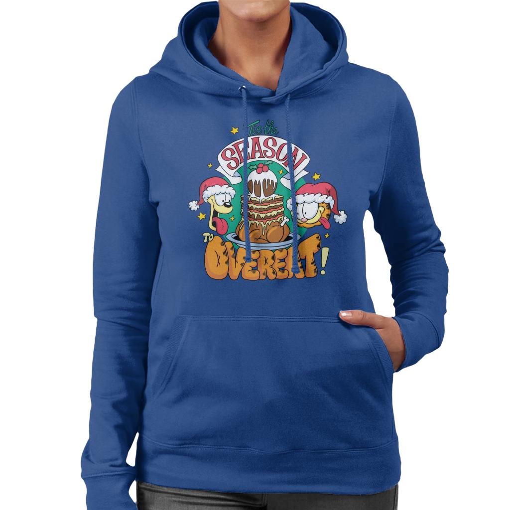 Garfield Christmas Tis The Season To Overeat Women's Hooded product image 4
