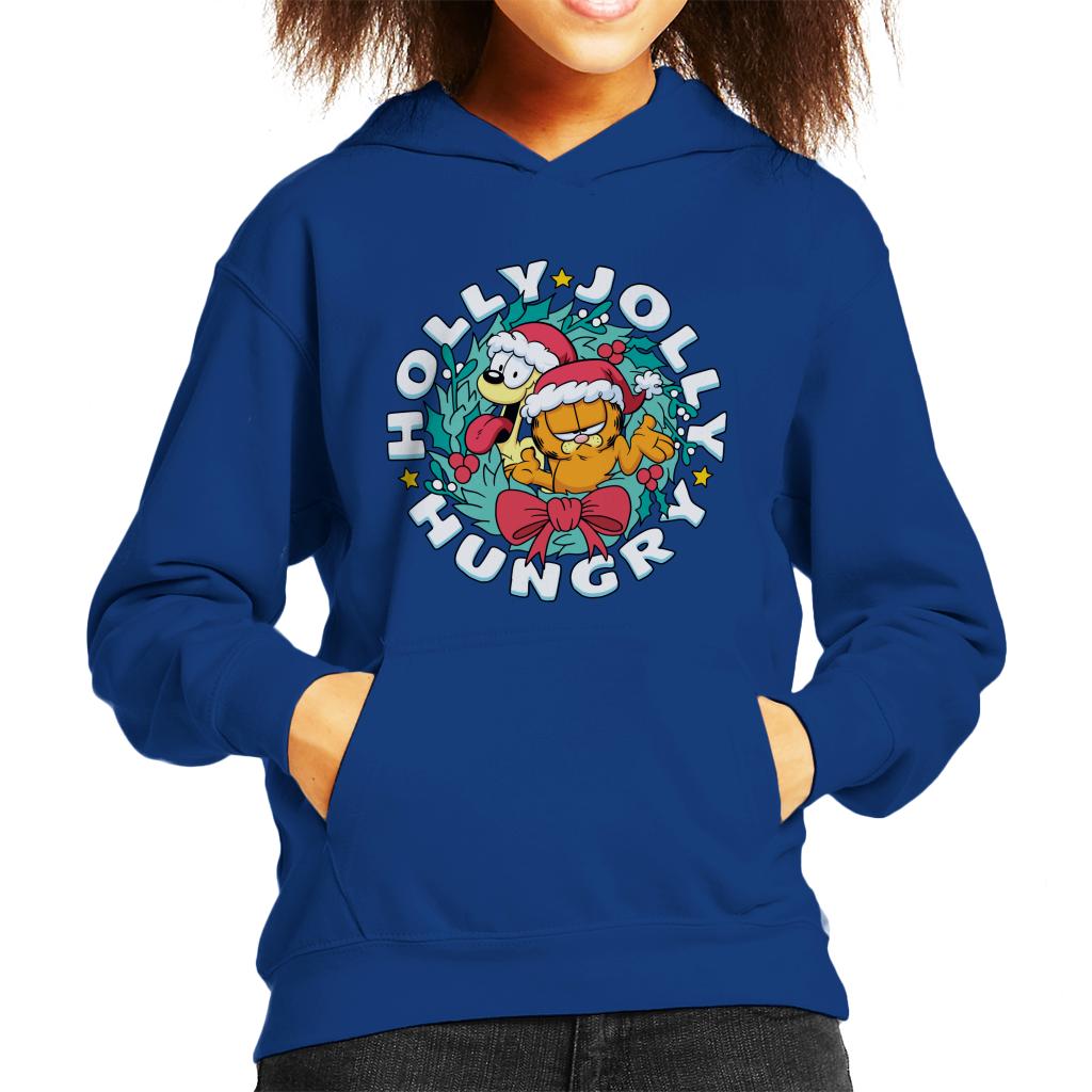 Garfield Christmas Holly Jolly Hungry Kid's Hooded product image 4