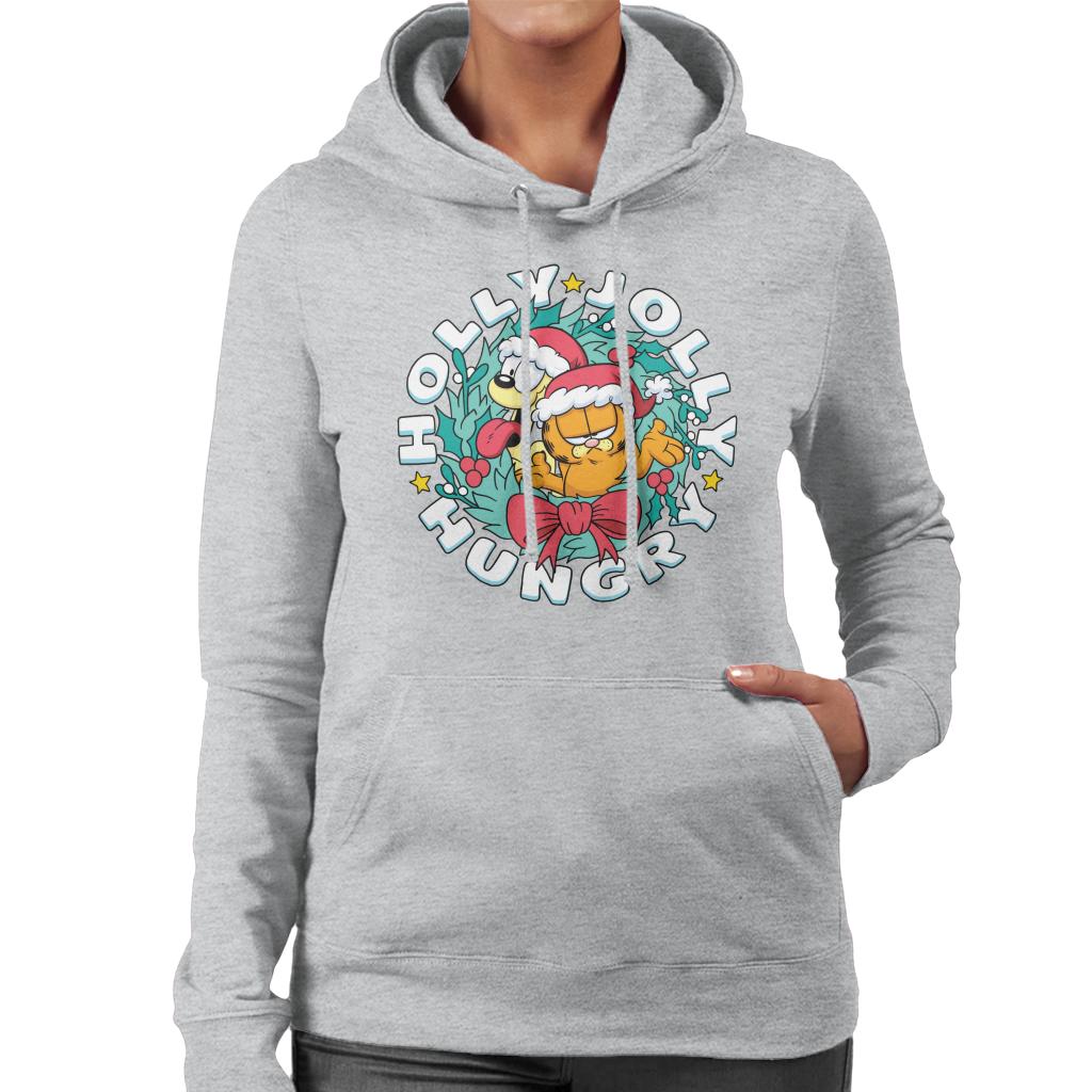 Garfield Christmas Holly Jolly Hungry Women's Hooded product image 1