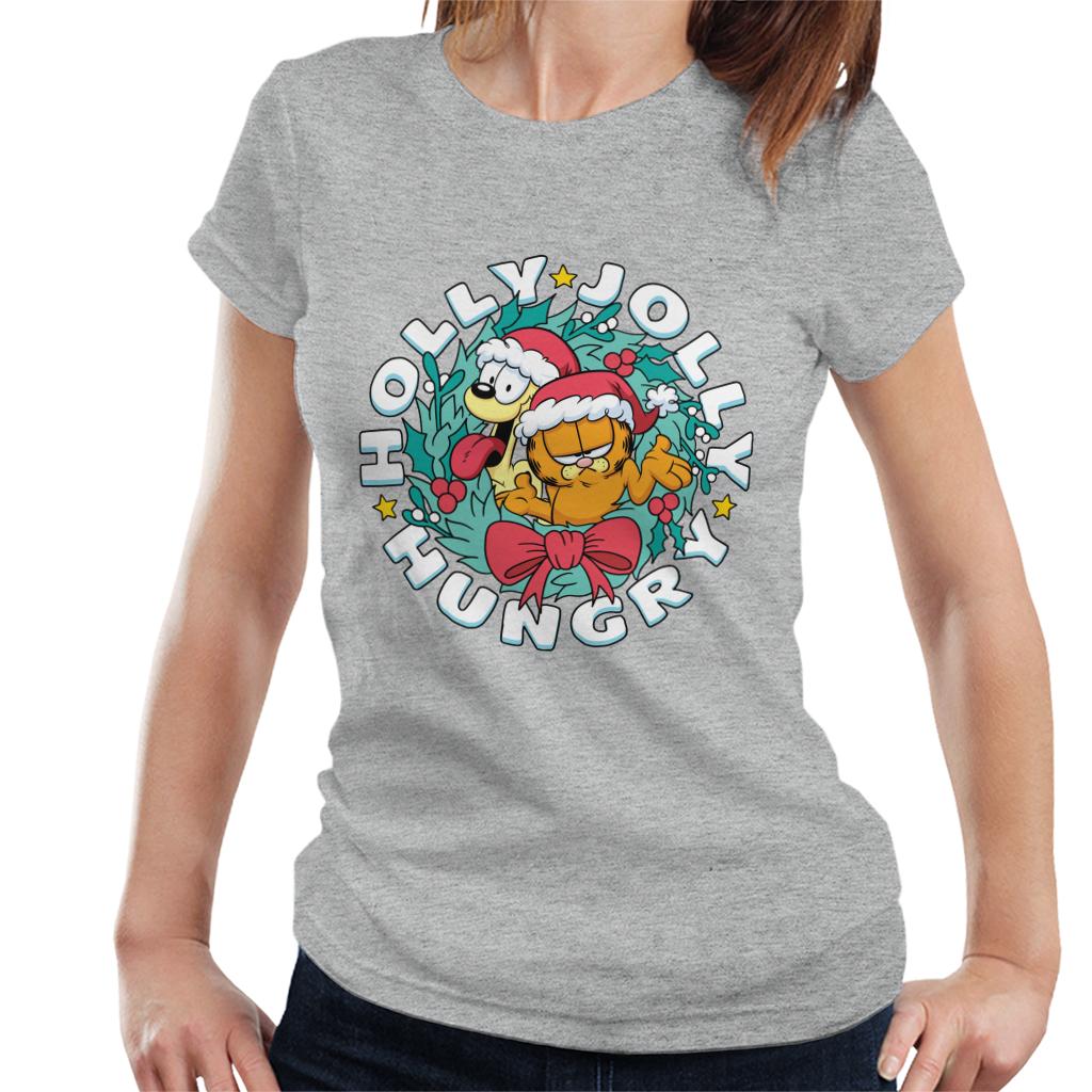 Garfield Christmas Holly Jolly Hungry Women's T-Shirt product image 1