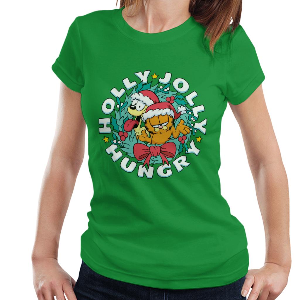 Garfield Christmas Holly Jolly Hungry Women's T-Shirt product image 6
