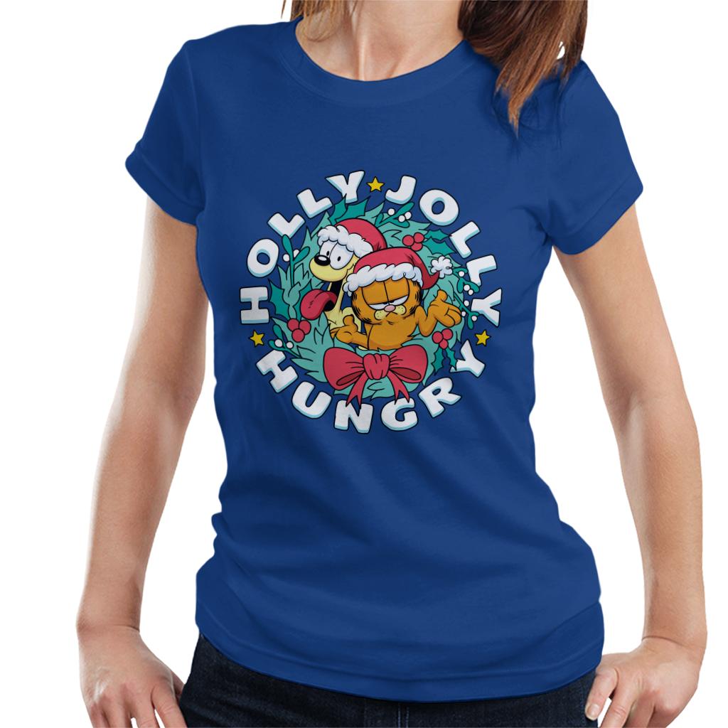 Garfield Christmas Holly Jolly Hungry Women's T-Shirt product image 4