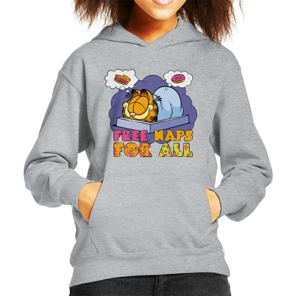 Garfield Free Naps For All Kid's Hooded Sweatshirt product image 1