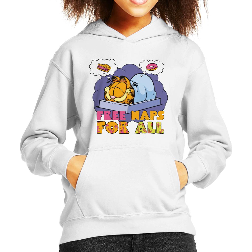 Garfield Free Naps For All Kid's Hooded Sweatshirt product image 4