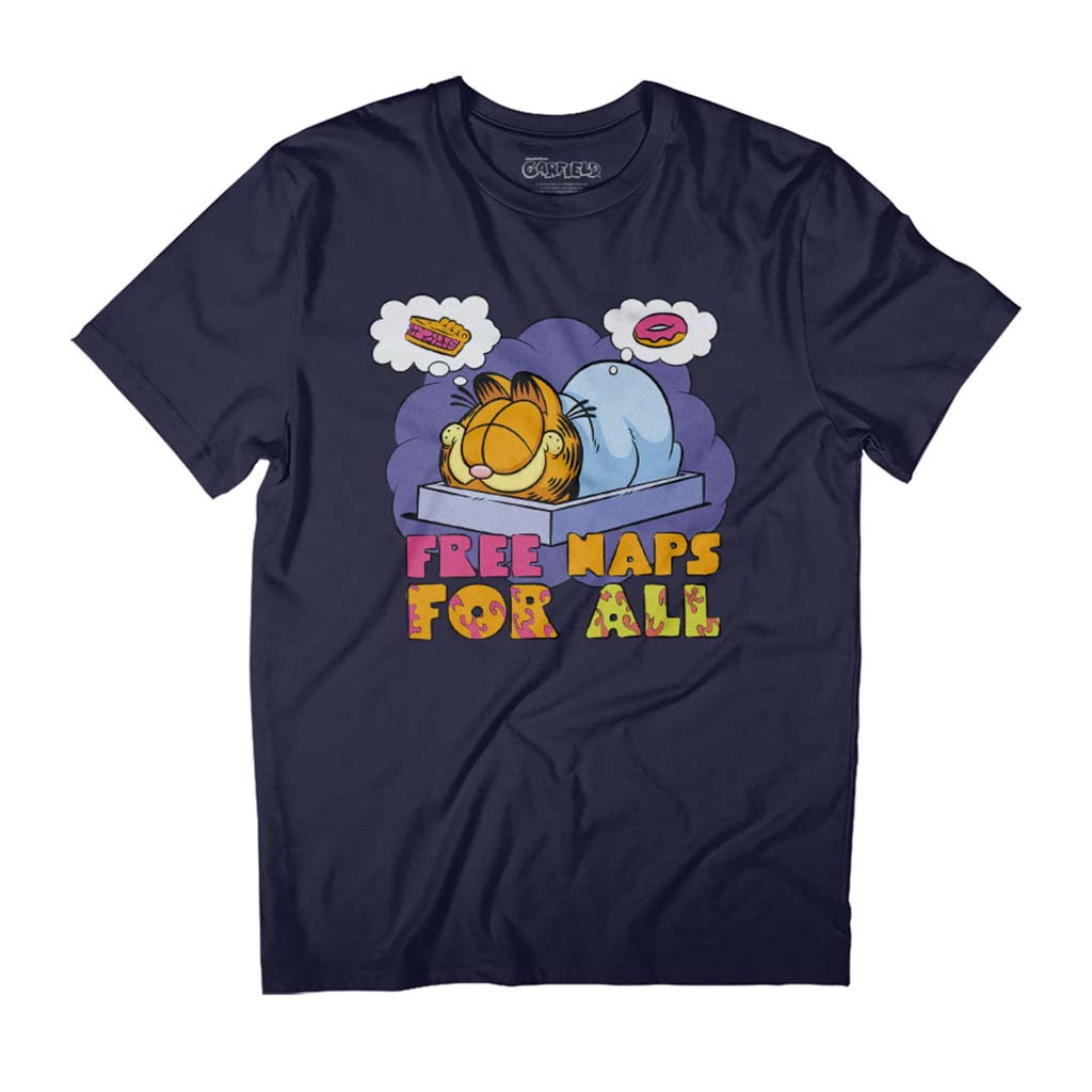 Garfield Free Naps For All Men's T-Shirt product image 1