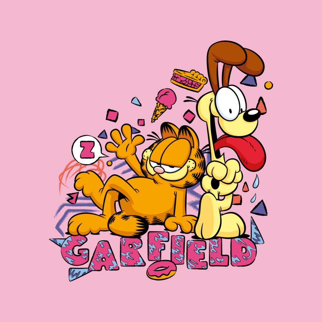 Garfield And Odie Retro 90s Snack Art Women's Sweatshirt product image 7