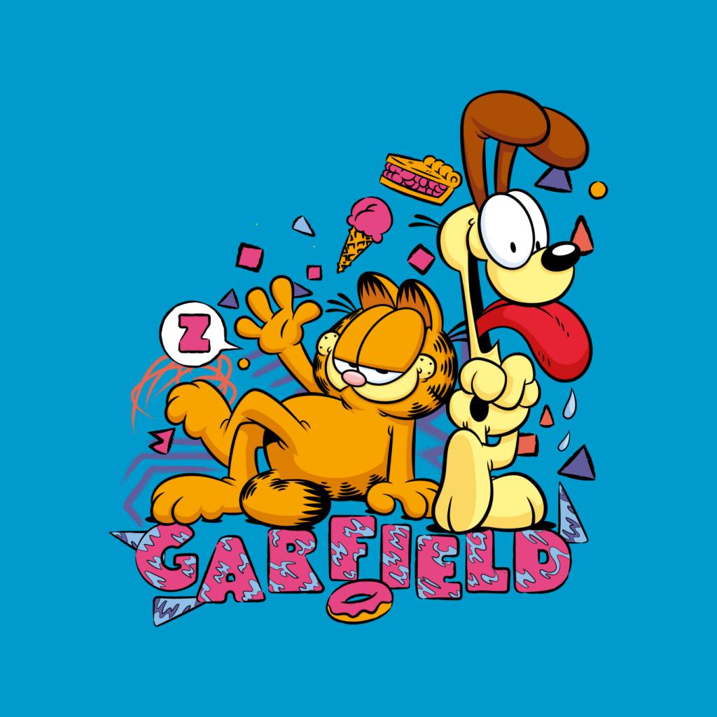 Garfield And Odie Retro 90s Snack Art Women's T-Shirt product image 5