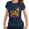 Garfield And Odie Retro 90s Snack Art Women's T-Shirt product image 1
