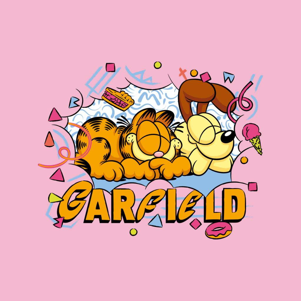 Garfield And Odie Napping Retro 90s Women's Sweatshirt product image 7