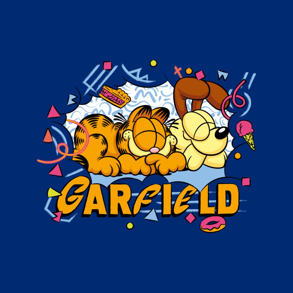 Garfield And Odie Napping Retro 90s Kid's Sweatshirt product image 2