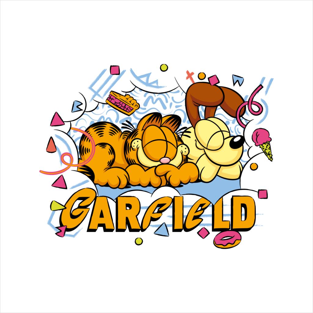 Garfield And Odie Napping Retro 90s Women's Sweatshirt product image 2