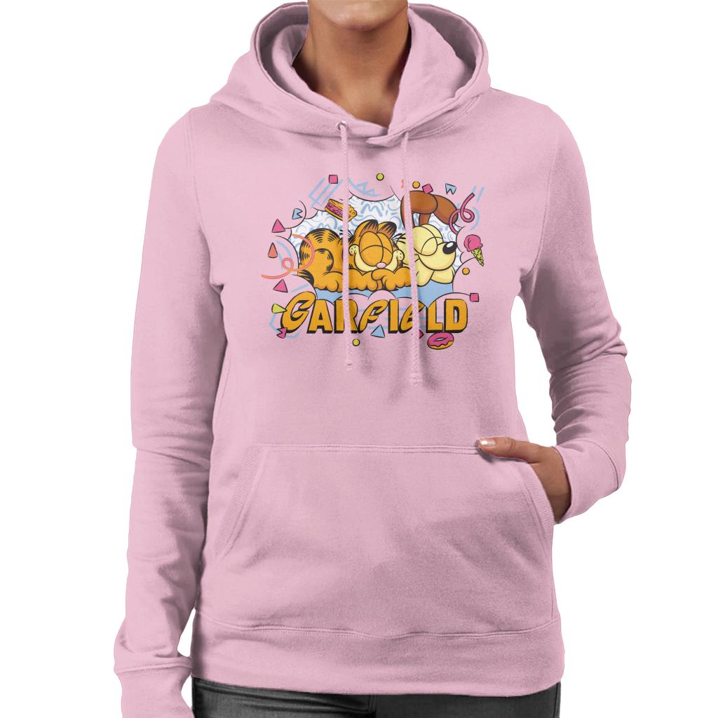 Garfield And Odie Napping Retro 90s Women's Hooded product image 6