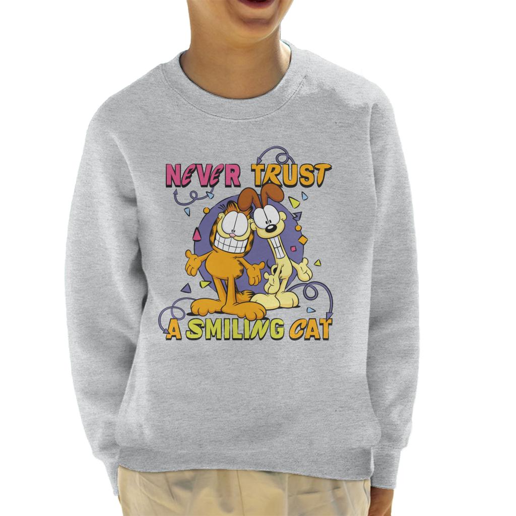 Garfield Never Trust A Smiling Cat Kid's Sweatshirt product image 1