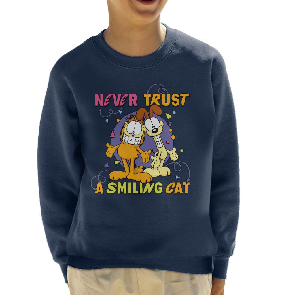 Garfield Never Trust A Smiling Cat Kid's Sweatshirt product image 4