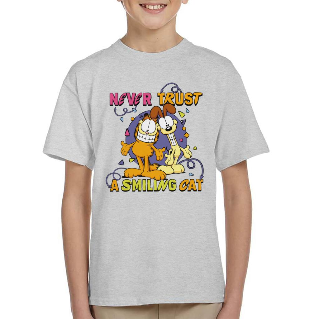 Garfield Never Trust A Smiling Cat Kid's T-Shirt product image 1