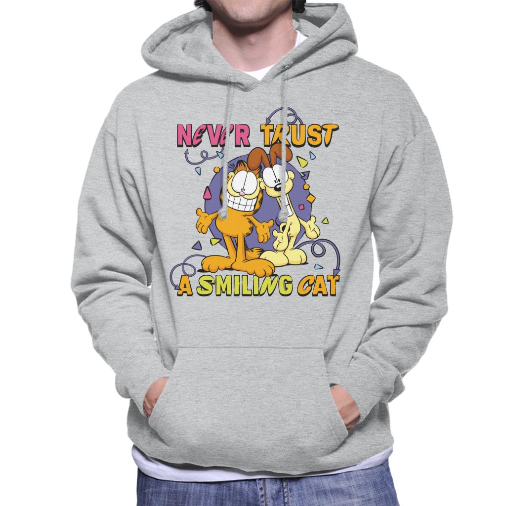 Garfield Never Trust A Smiling Cat Men's Hooded Sweatshirt product image 1
