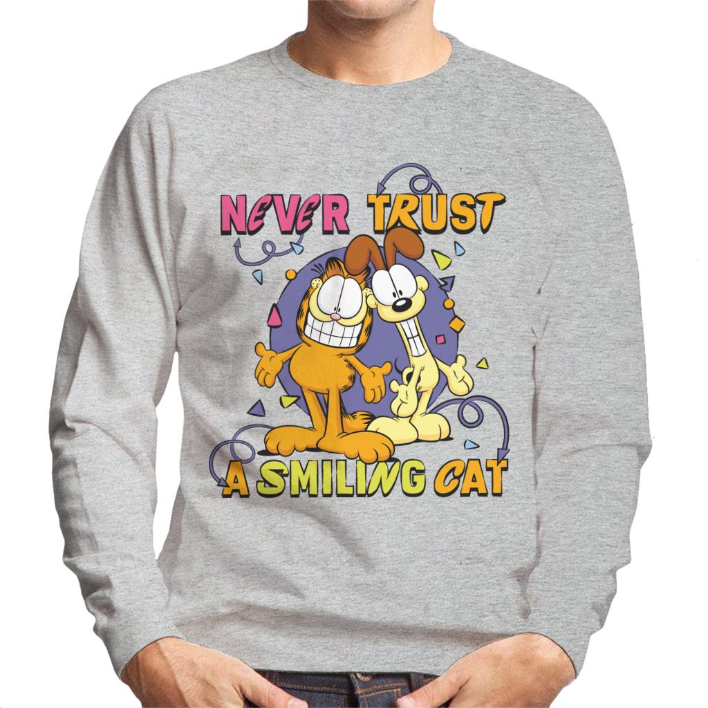 Garfield Never Trust A Smiling Cat Men's Sweatshirt product image 1